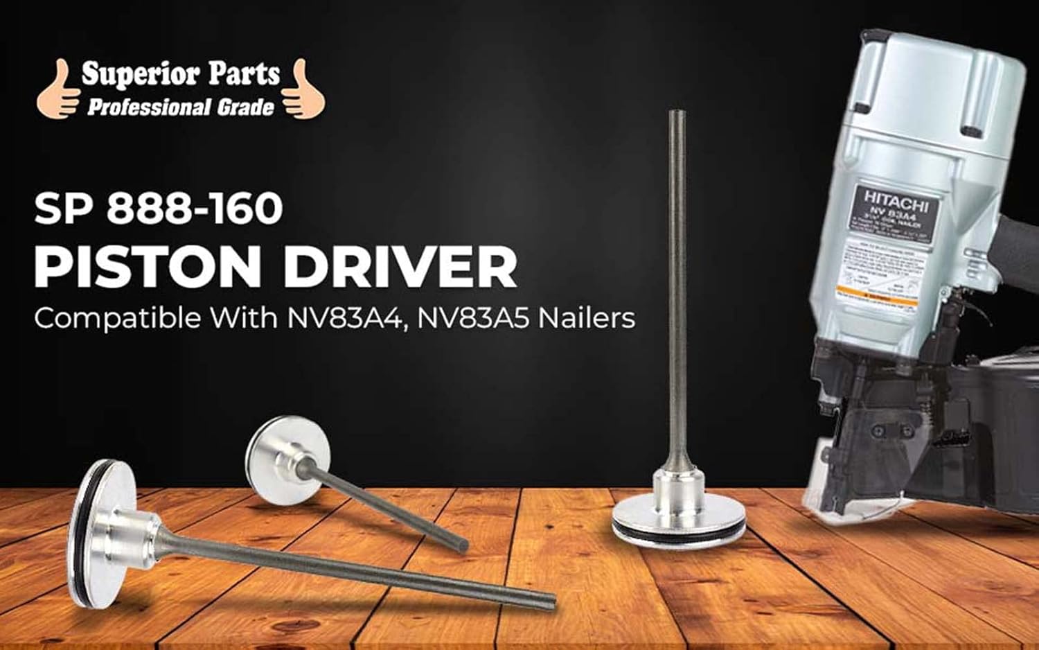 Superior Parts SP 888-160 Aftermarket Piston Driver Compatible with Hitachi NV83A4, NV83A5 Nailers