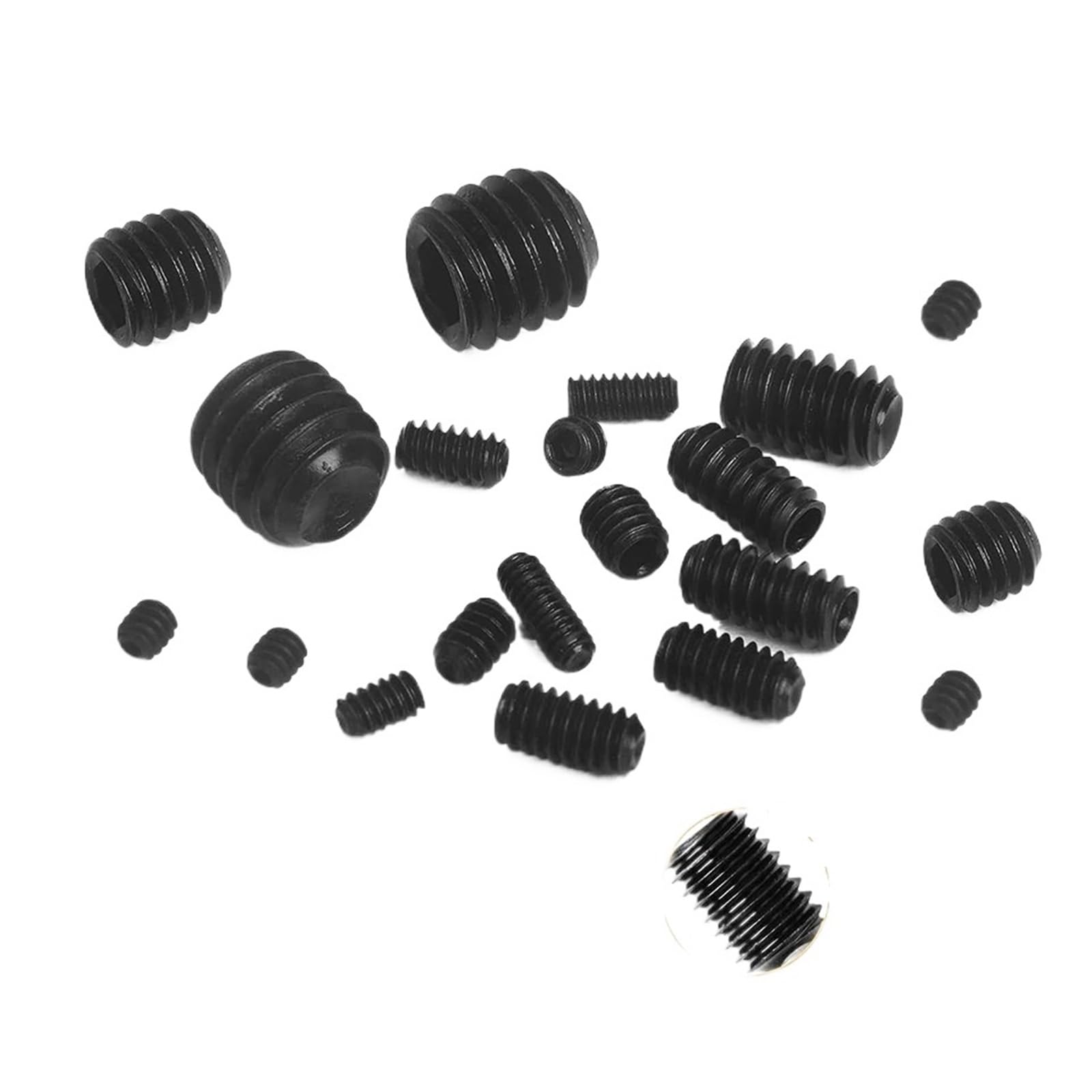 407pcs/set Hexagon Socket Cup Point Set Screw Assortment Kit 12.9 Carbon Steel M5 M6 M8 M10