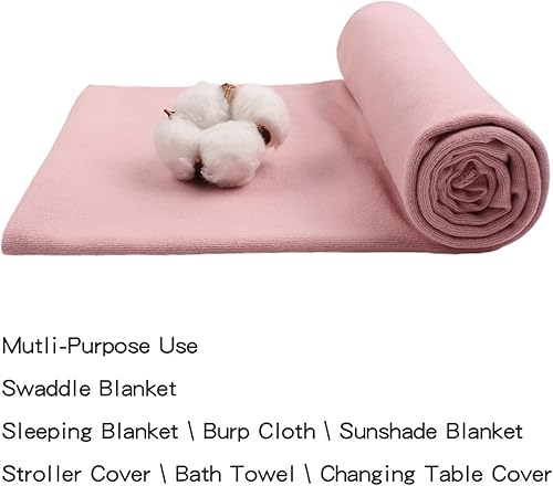 Miniatura 49 de PESAAT Conjunto de gorro de algodón para bebé, sombreros para recién nacidos, mantas de recepción para bebés niños y niñas Verde militar