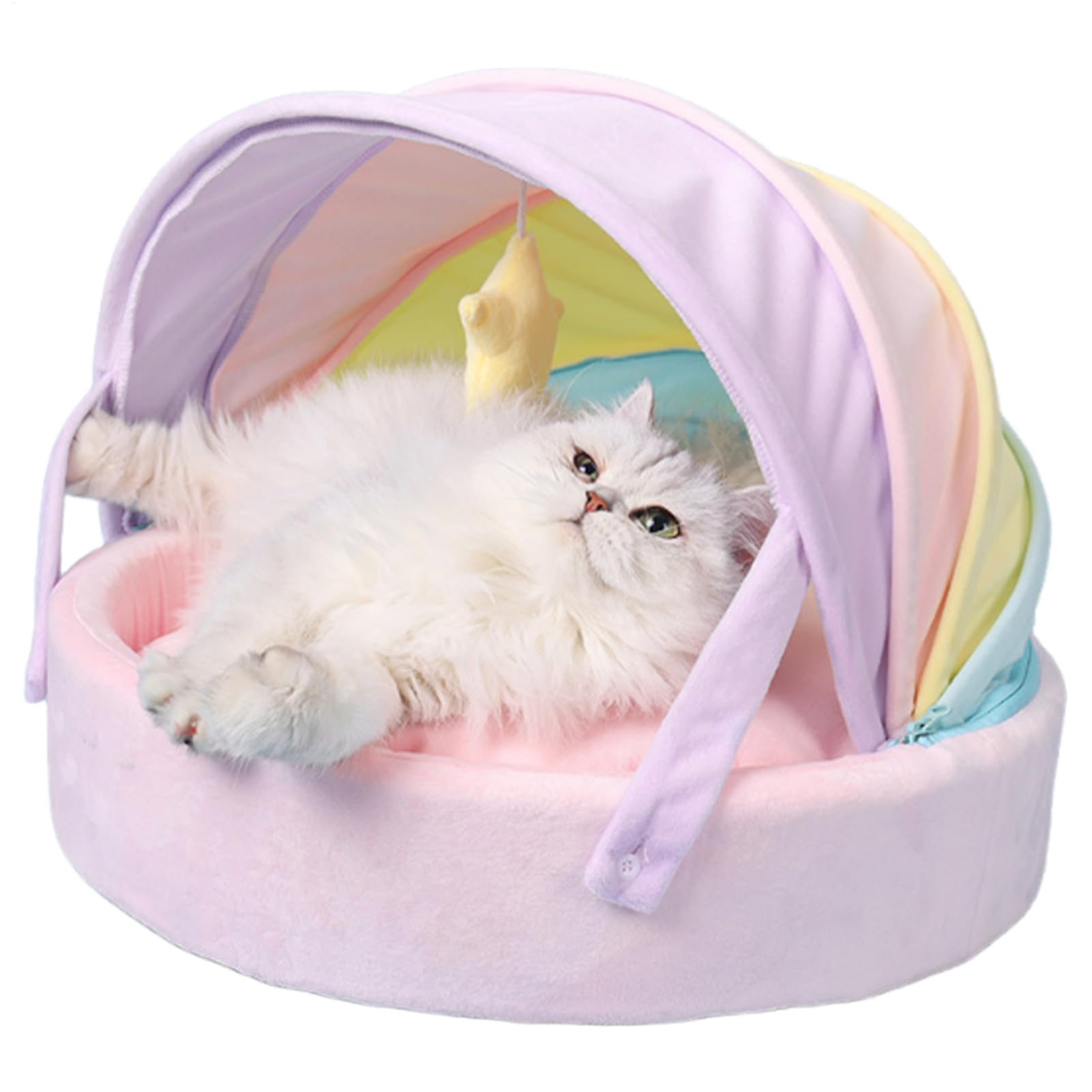 Cama Cueva Gatos Refugio Cálido De Invierno Para Suministros De Mascotas | Cueva Casa Tienda De Gatos Y Mascotas Domésticas Para Cachorro Refugio Animal Sala De Estar Balcón Dormitorio Y Hogar