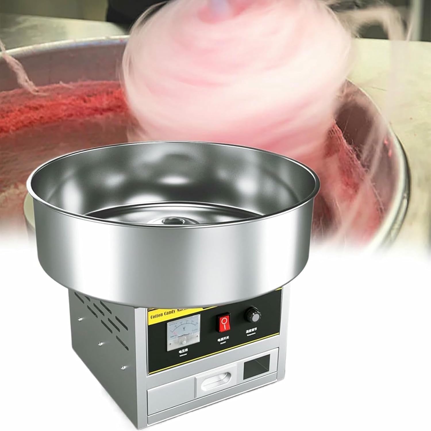 Commercial Cotton Candy Machine, Electric Cotton Candy Making Machine