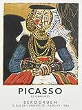 GYTRI CGFHJ Pablo Picasso Póster Impresiones en color Cuadro abstracto de arte de pared, collar de oro, pintura en lienzo de mujer de Pablo Picasso para decoración del hogar 30x50cm sin marco