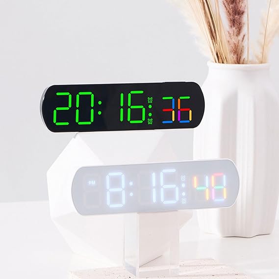 Modern Desk Clock Digital Alarm With Temperature Timer Display Easily Setting Bed Side Decors Alarm Clock