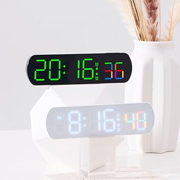 Modern Desk Clock Digital Alarm With Temperature Timer Display Easily Setting Bed Side Decors Alarm Clock