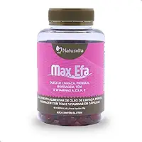 Max Efa (Óleo de Linhaça, Prímula, Borragem com TCM e Vitaminas A, D3, K e E). Suplemento Menopausa/TPM 60 cápsulas