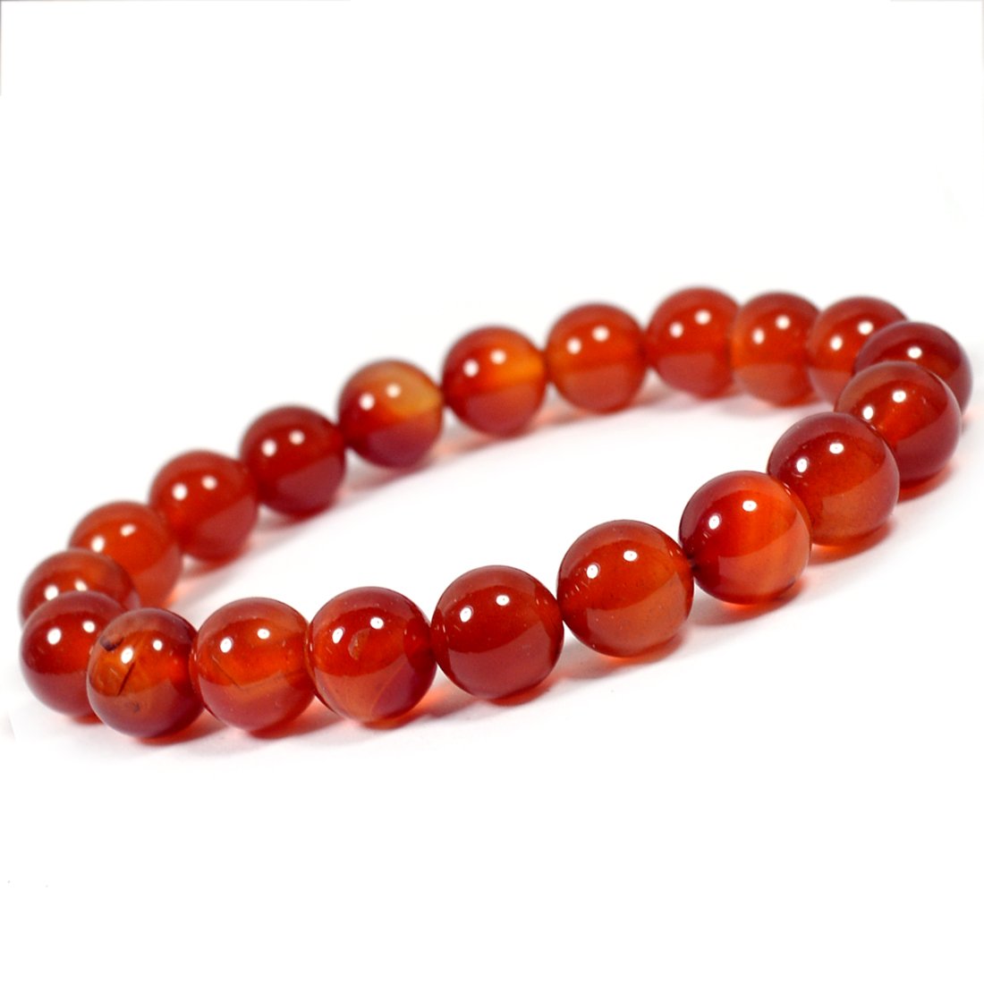 Reiki Crystal Products Natural Crystal Stone & Carnelian Bracelet for Unisex Adult (Red & Orange) (B07QZS1PLJ) Amazon Price History, Amazon Price Tracker