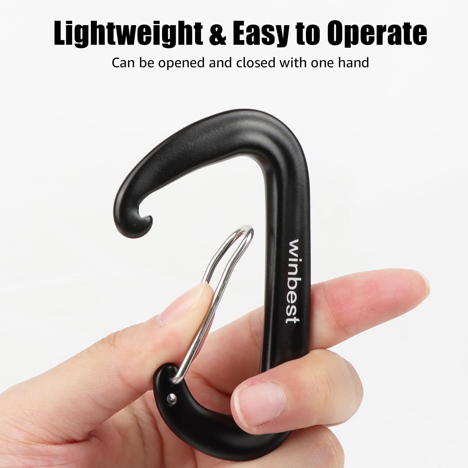 Moschettoni Alluminio 100 Pezzi - Mini Portachiavi Per Campeggio, Trekking E Outdoor - Foto 5