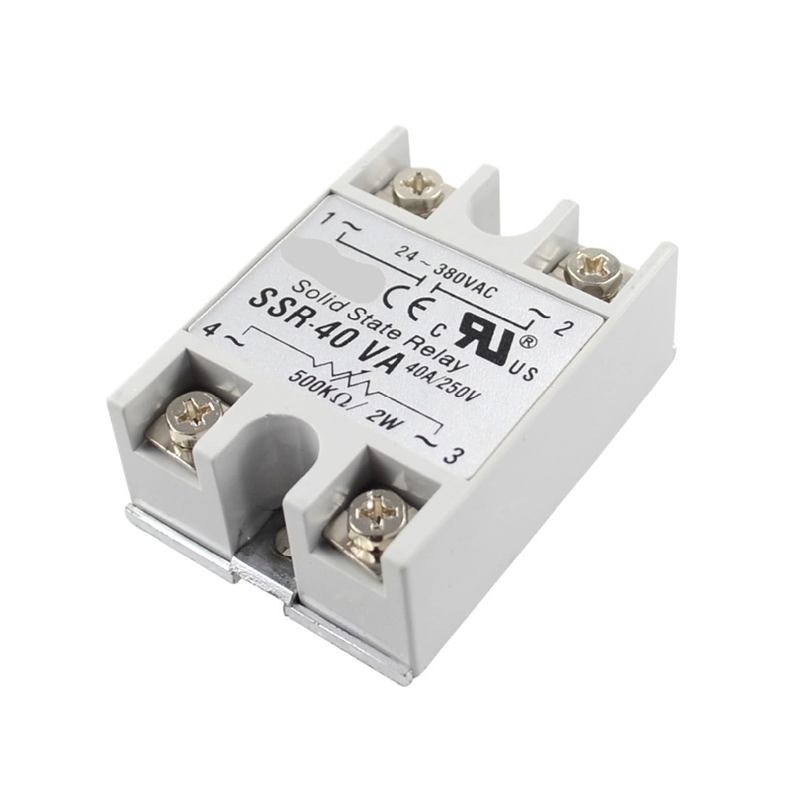 SSR-40VA Relais Statique 40A avec Entrée Potentiomètre Externe et Sortie 24-380VAC NISZA