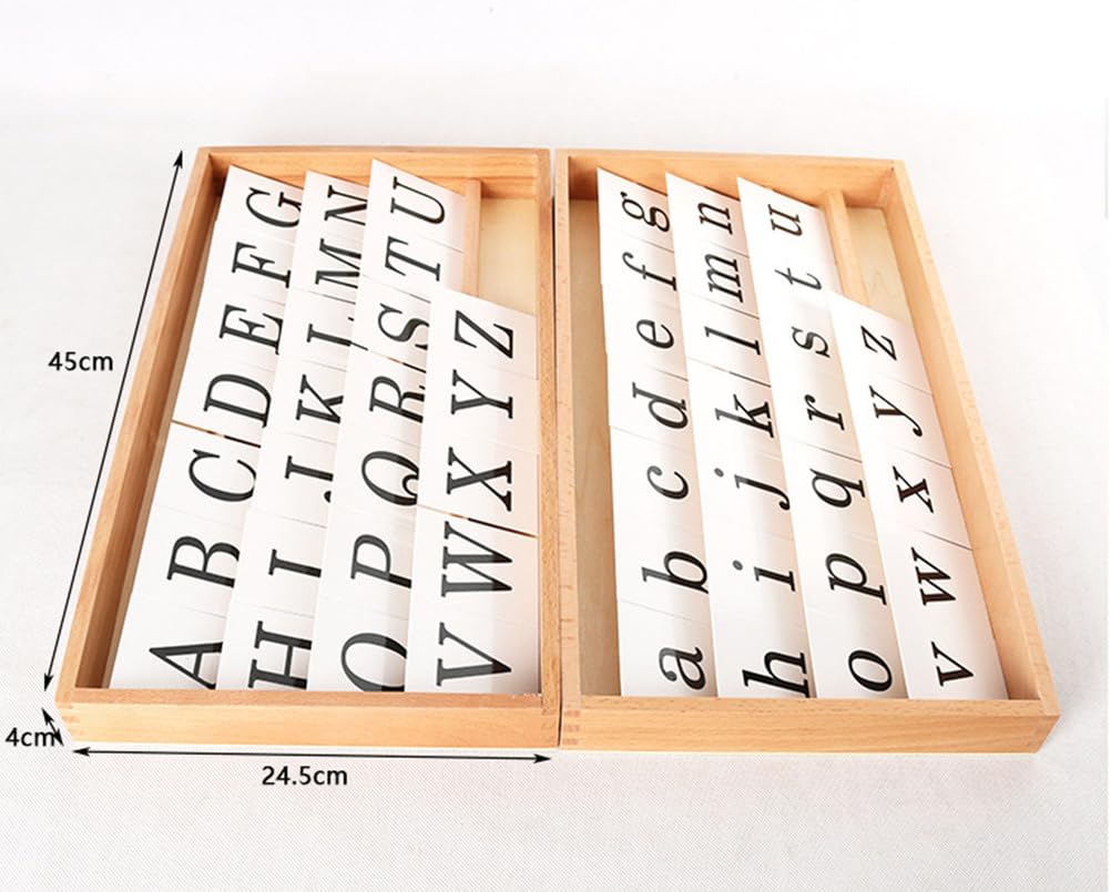 Caja de Letras Montessori Impresas, Actividad de Correspondencia de Letras para la Alfabetización Temprana