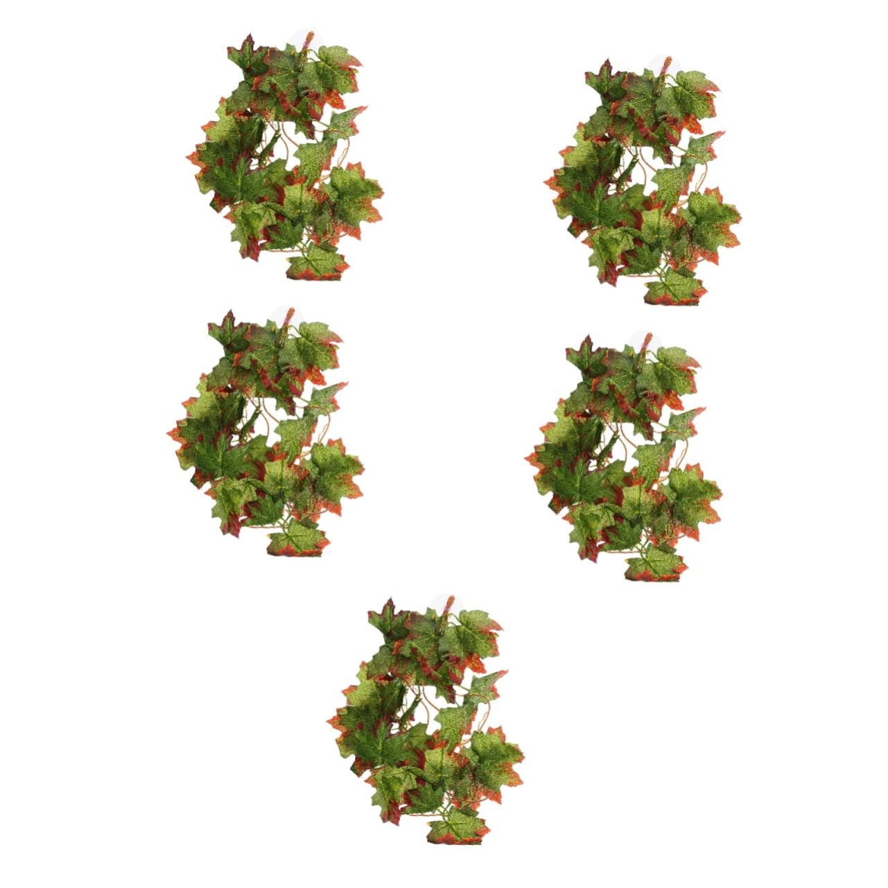 FOMIYES 5pezzi Decorazione Per Rettili Piante Imitate Accessori Per Simulate Facile Da Installare Effetto Naturale Per Serbatoi Rettili e Tartarughe