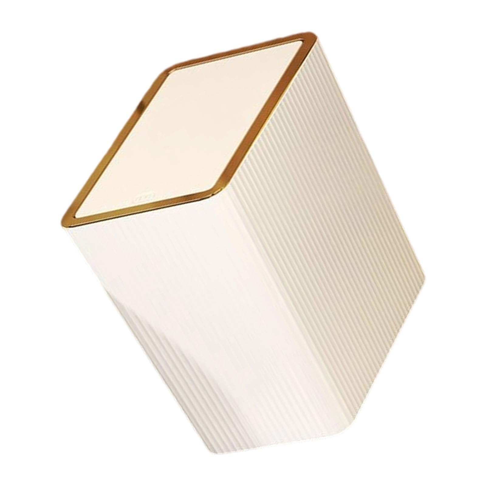 Xjdzineq Sealed Lid Waste Container Press Lid Trash Bin Can for Small Space Bedroom Kitchen Accessories Bin with Cover