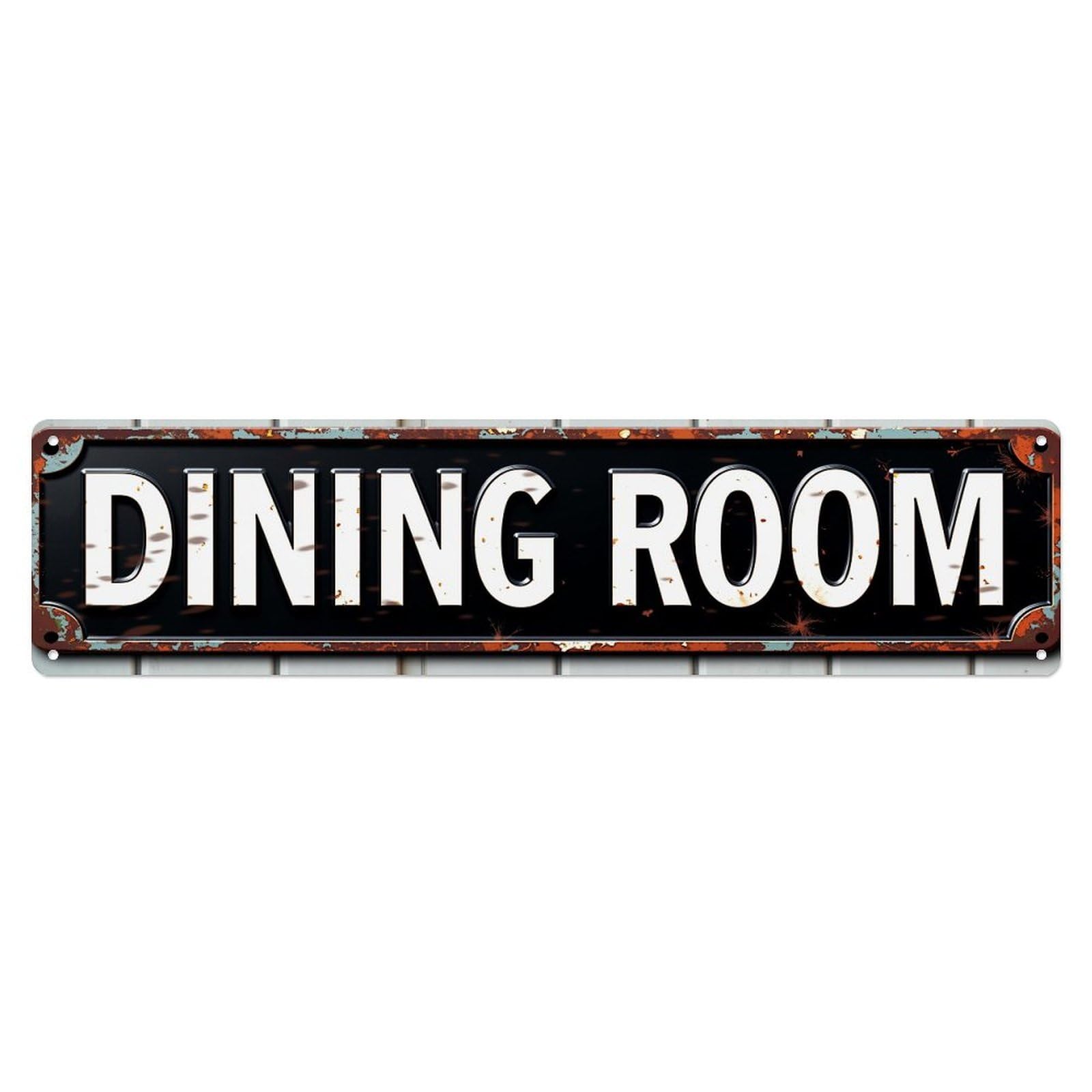 Dining Room Sign Pattern Metal Tin Sign Plaque