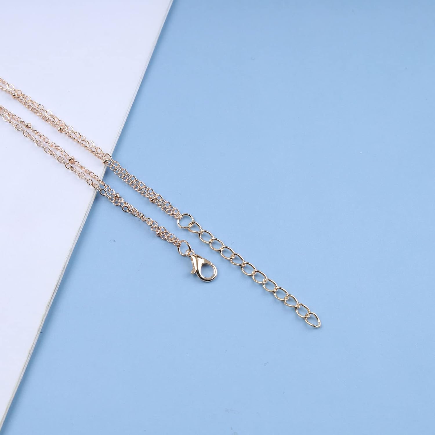 Vintage Layered Triangle Choker Necklace Triangle Pendant Necklace Gold Geometric Necklace Jewelry Minimalist Necklace Chain Jewelry for Women - Image 6