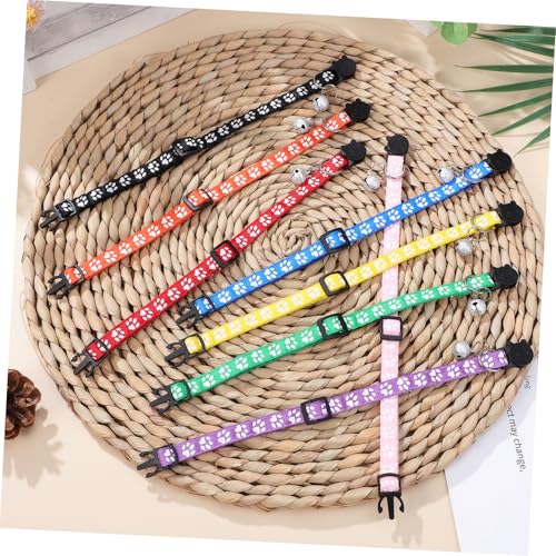 Collares para gato cómodos kit de 16 piezas resistentes con cascabel extraíble 6
