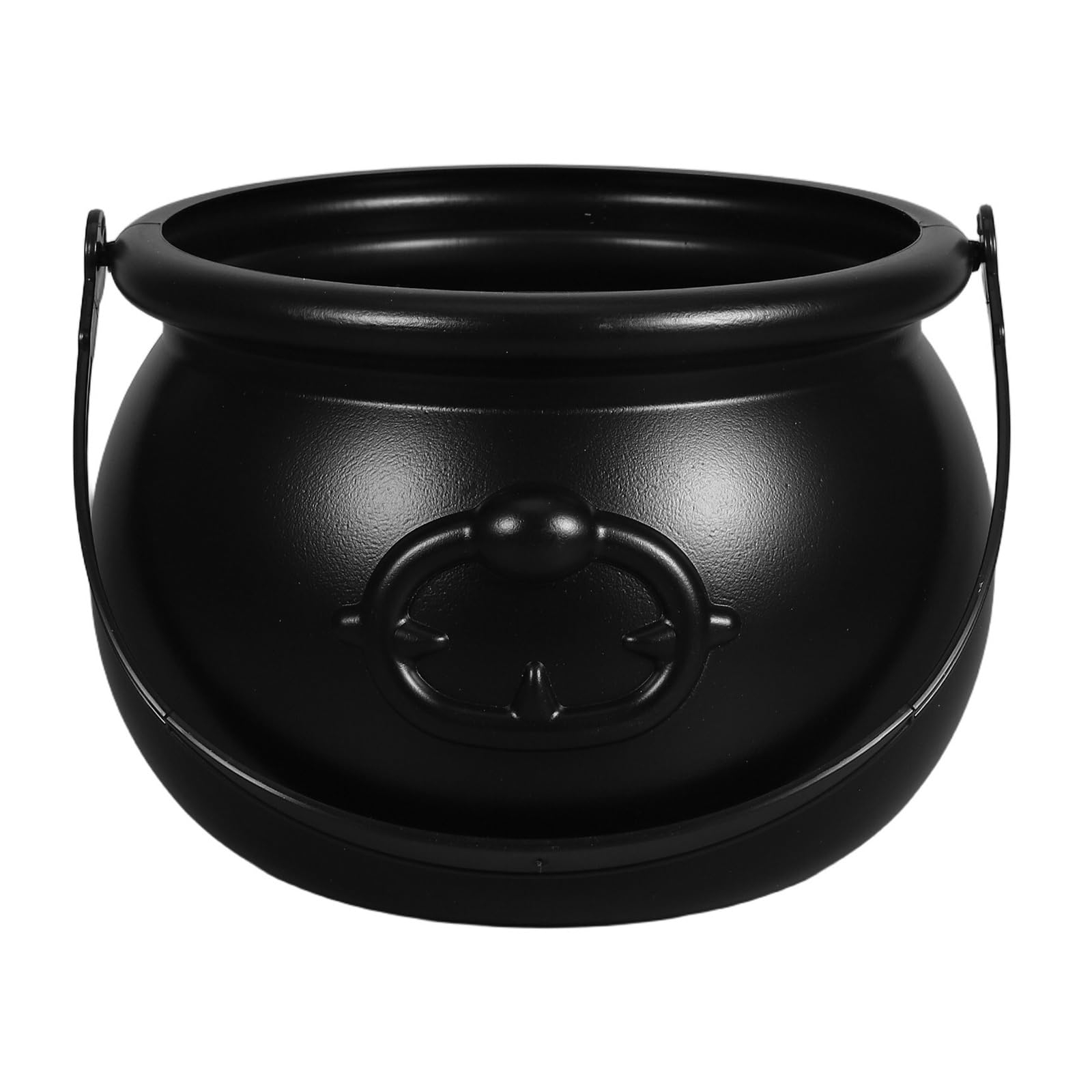 SZAJDSNMURB Black Plastic Witch Bucket Candy Bowl Cauldron for Halloween