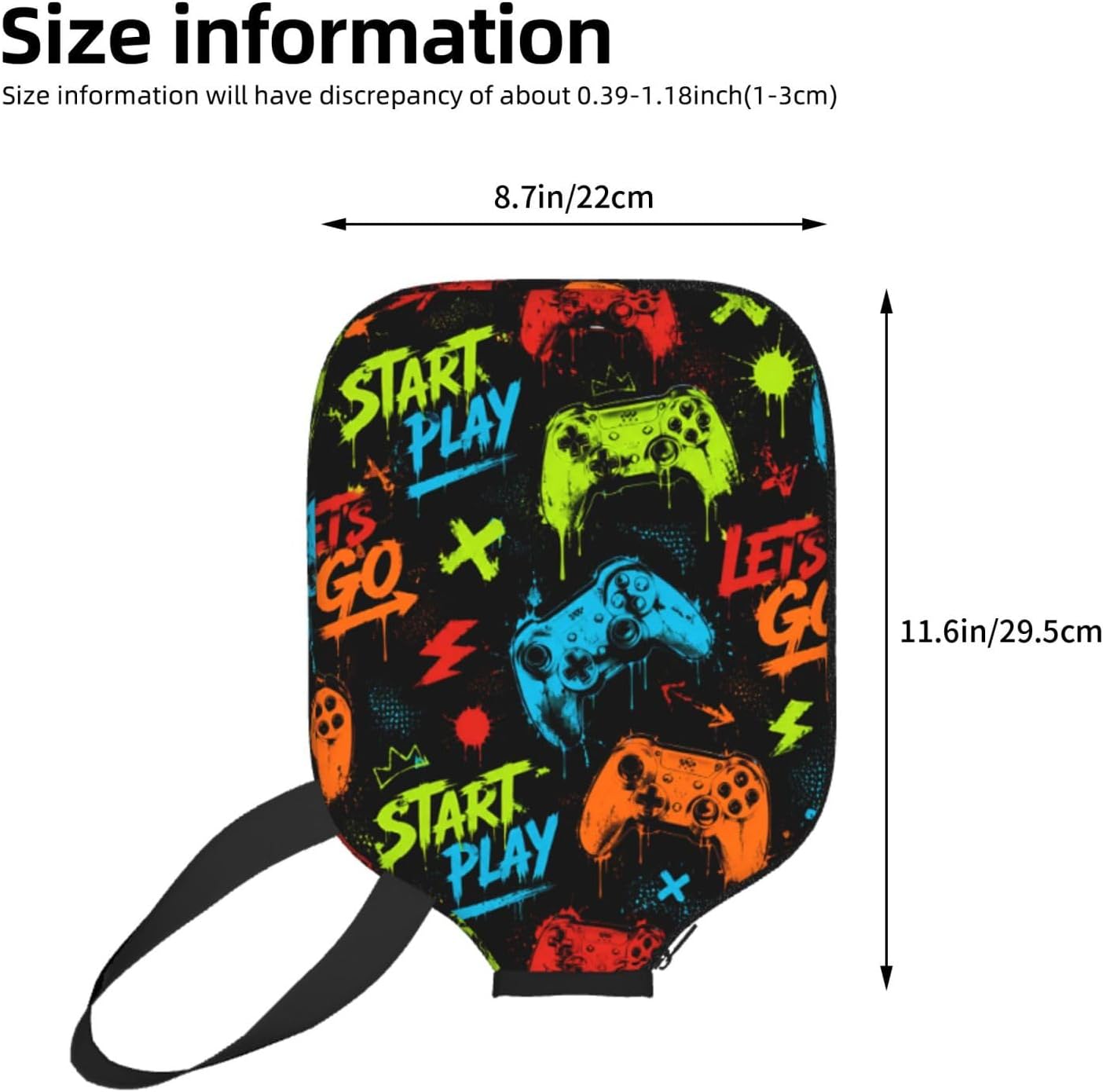 Sigouyinei Pickleball Paddle Cover Protective Paddle Sleeve Case Pocket image 4
