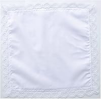 Vista 6 de Deeorla Pañuelo de encaje de algodón para mujer, pañuelos de boda blancos para mujer