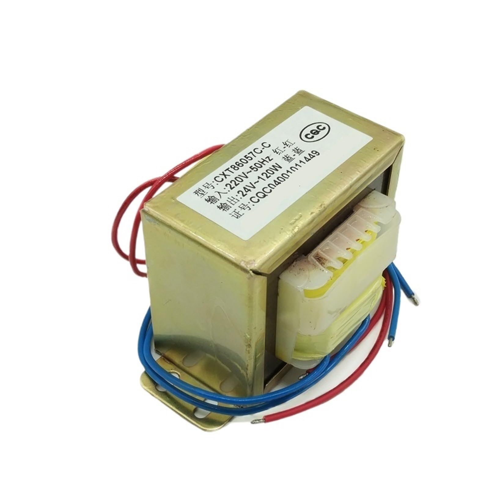 Transformator mocy AC 220 V/50 Hz EI86*43, 120 W, Db-120 VA, 220 V przy 24 V (pojedyncze wyjście), 5000 mA, 1 szt
