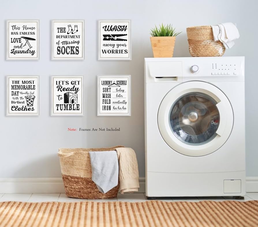 Amazon.com : XUOIAYNB Laundry Quote Art Print, Modern Funny Laundry Rules Sign Canvas Wall art (8 amazon-com-xuoiaynb-laundry-quote-art-print-modern-funny-laundry-rules-sign-canvas-wall-art-8-x10-x6pcs-unframed-minimalist-black-and-white-inspirational-saying-print-for-laundry-room-decor-home-kitchen