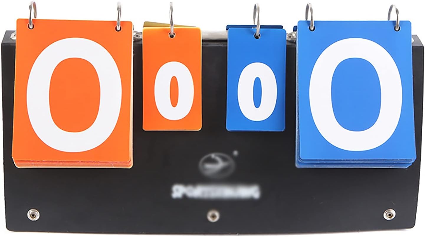 Amazon.co.jp スコアボード 卓球 スコアボード バスケットボール 4桁 フリップ スコアボード 競技 ハンドダイヤル 多機能