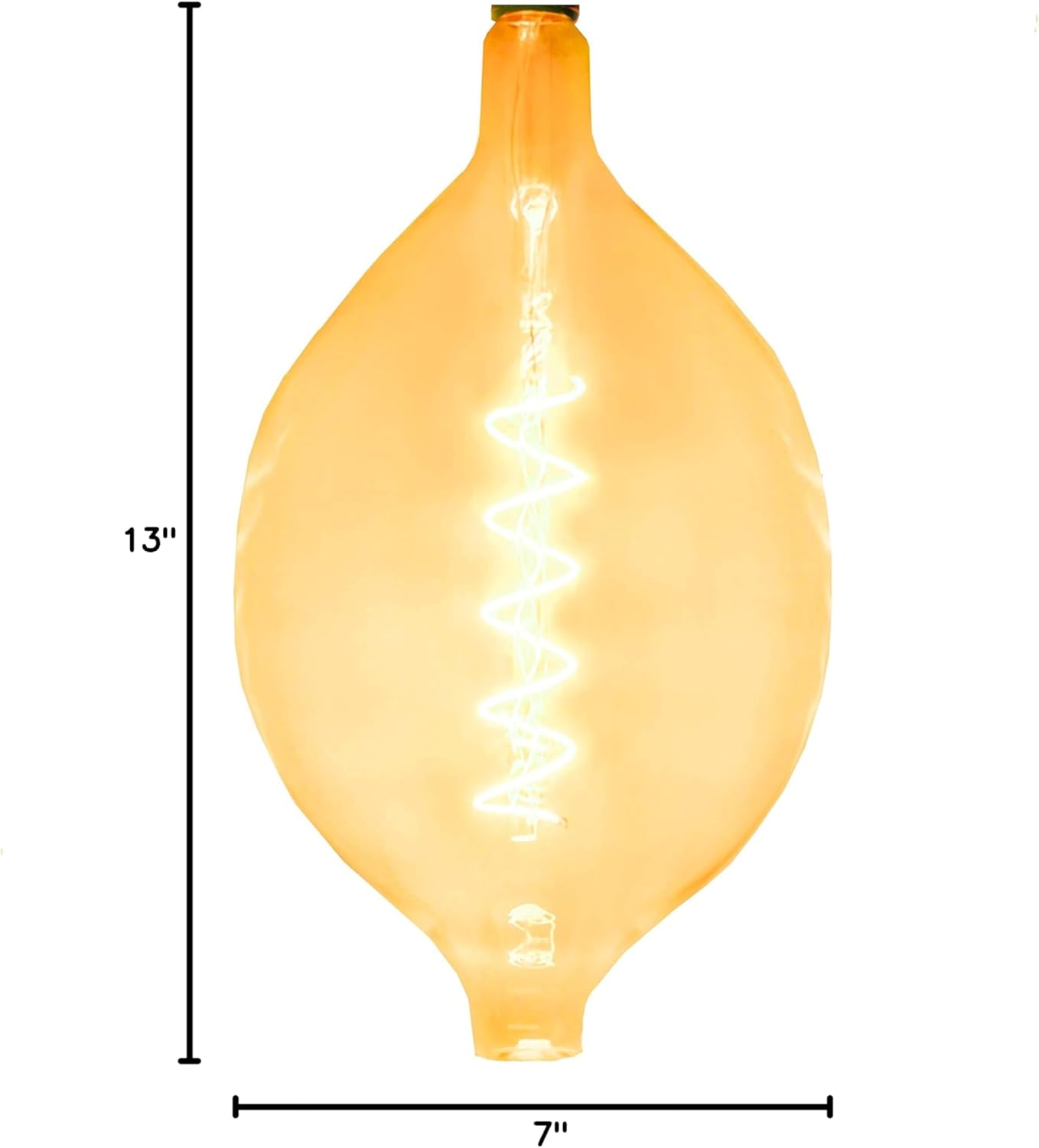 Hometown Evolution, Inc. LED BT180 Spiral Filament 5 Watt Light Bulb with E26 Medium Base for Lamps, Fixtures, and Pendant Lights