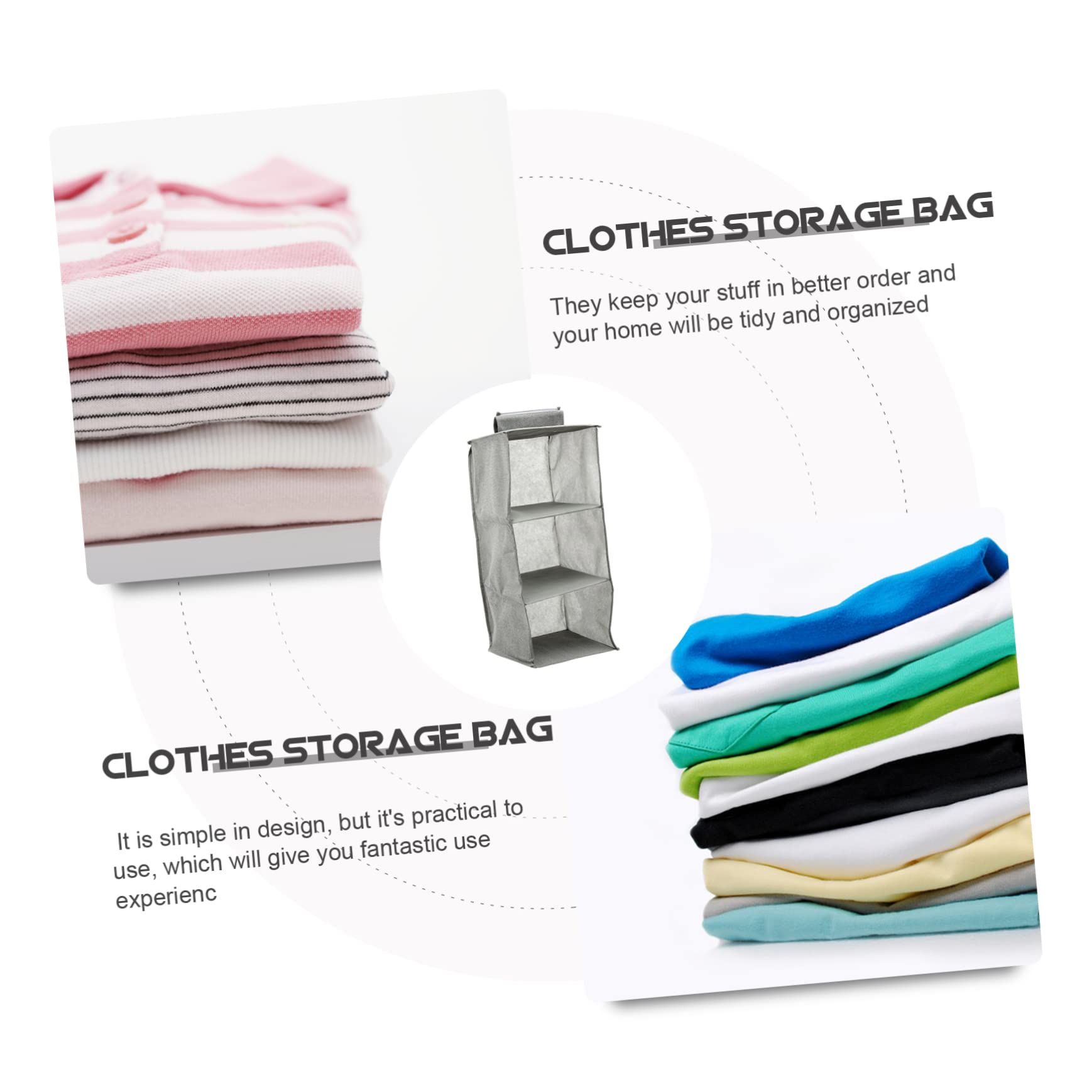 Bolsa De Almacenamiento Colgante para Armario Organizador De Ropa De Algodón y Lino para Ropa Interior Organizador De Armario Organización y Almacenamiento