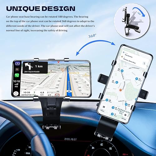 Miniatura 5 de Soporte universal para teléfono de automóvil, soporte de teléfono para tu automóvil, soporte de teléfono para tablero de instrumentos de rotación de