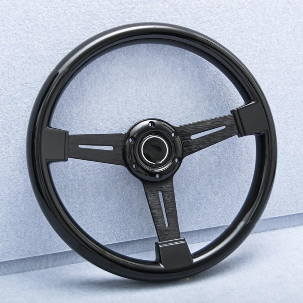Volante da Corsa Universale,Volante Sportivo Strumenti di modifica del volante sportivo a sgancio rapido concavo da 14 pollici e 340 mm personalizzati