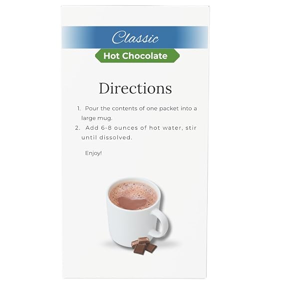 Proteinwise High Protein Hot Chocolate, Classic, Low Carb, Trans Fat Free, Low Sugar, Cholesterol Free, 7 Servings