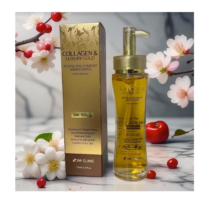 Generic 123 UBuy Shop_COLLAGEN LUXURY 24K GOLD ESSENCE REVITALIZING COMFORT, Anti-Wrinkle 150ml/ 5.07fl.oz. Made in Korea.