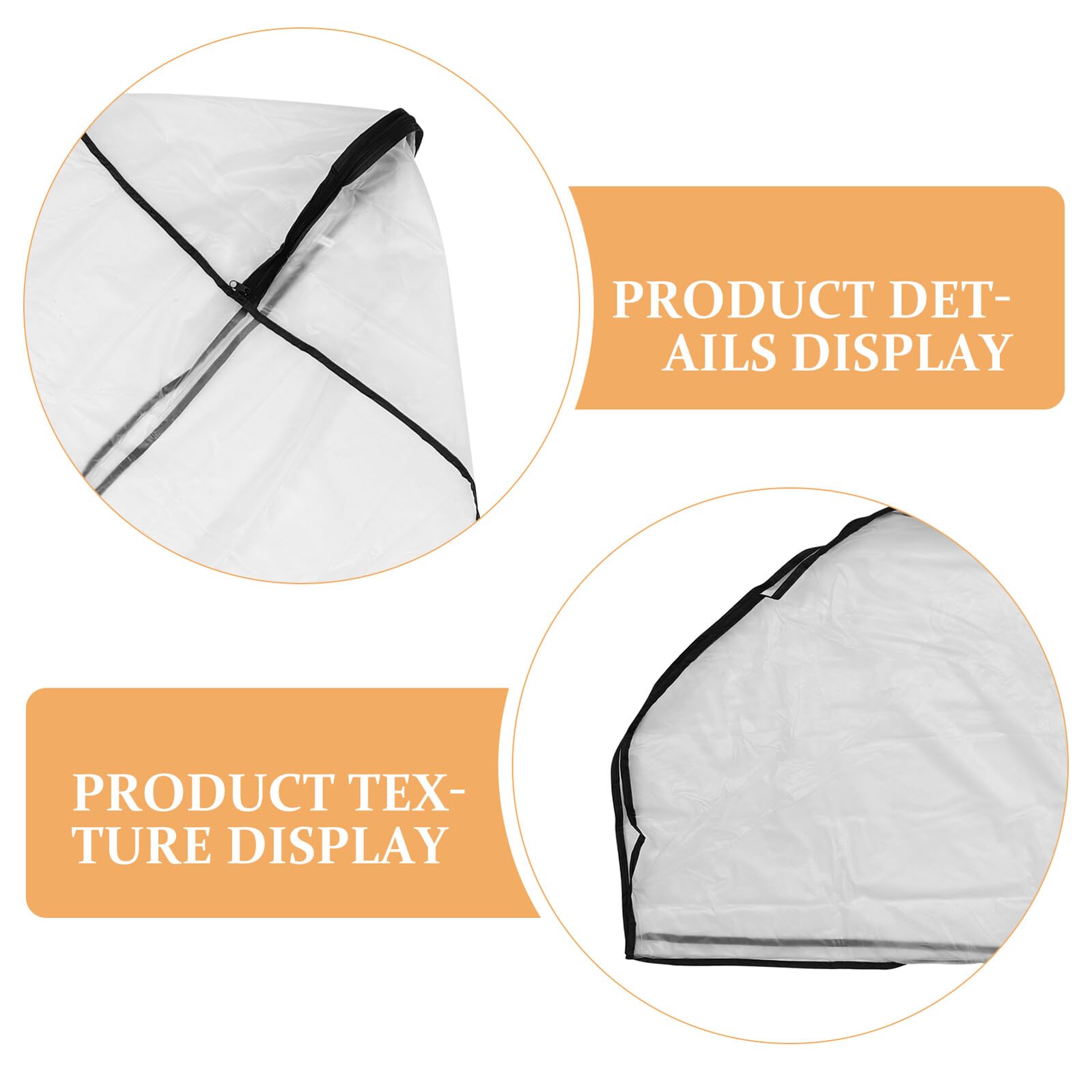Alasum 2 Piezas Funda Transparente para Bolsa de Golf Cubierta y Antipolvo con Cremallera Protección para Palos y Carros de Golf Resistente la Lluvia Viento