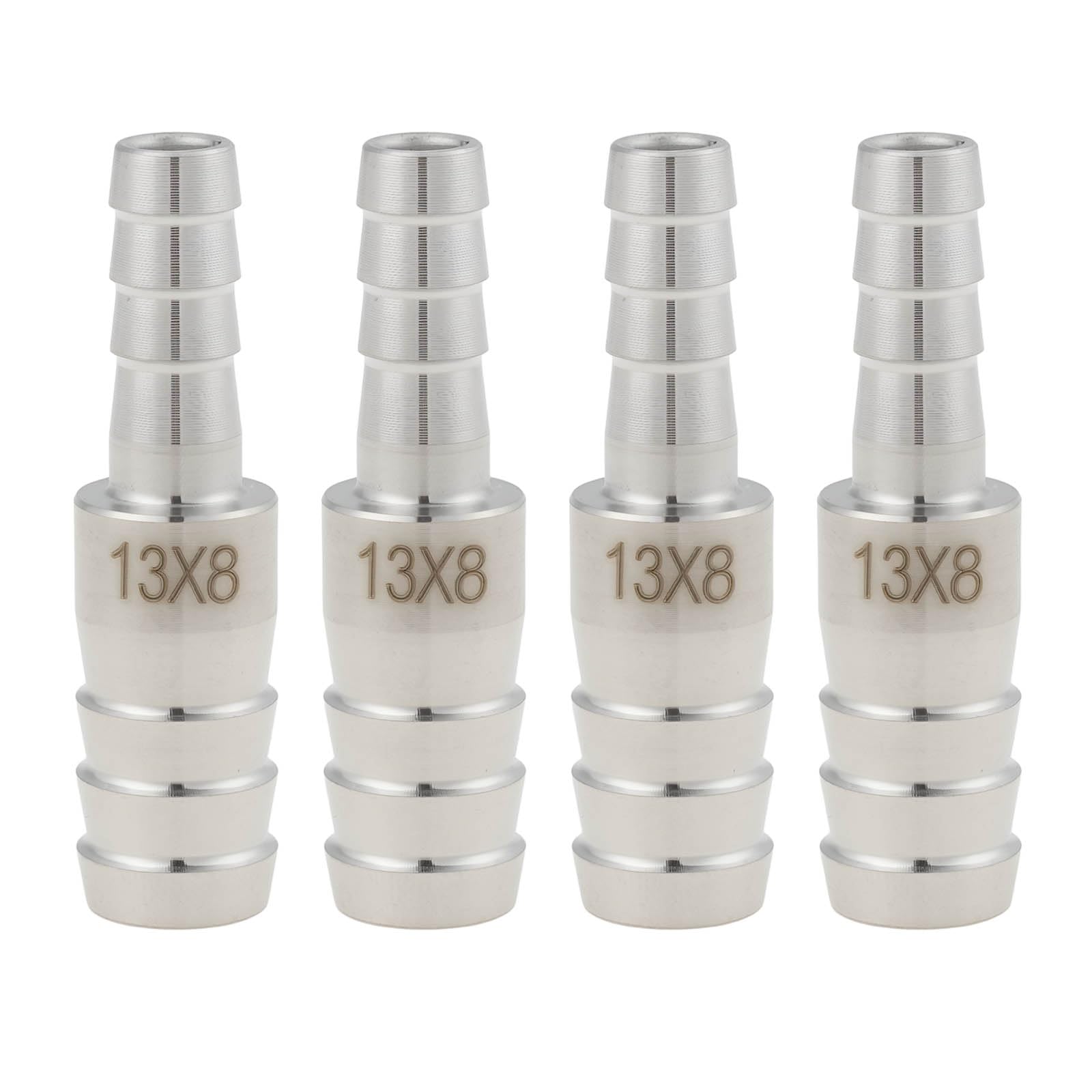 AS Axis Spindleon 2pcs 1/2 to 5/16 Hose Barb Reducer Pipe Fitting 304 Stainless Steel for Water Pipes Fuel Lines