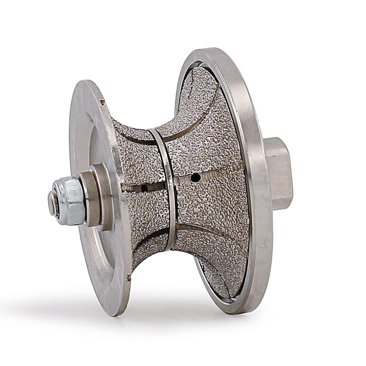 V40 Diamond Router Bit Full Bullnose Profiling Wheel Wet Use per utensili a mano Granito Marmo Rettifica con Filo 5-8/11
