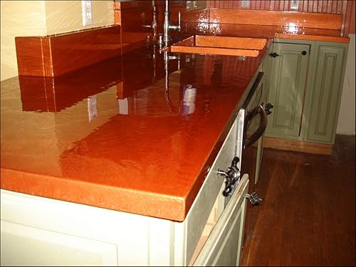 Unidad de resina epoxi de un galón, resina epoxi transparente EpoxyMaster para encimera, kit de dos partes, proporciona revestimiento epoxi de alta