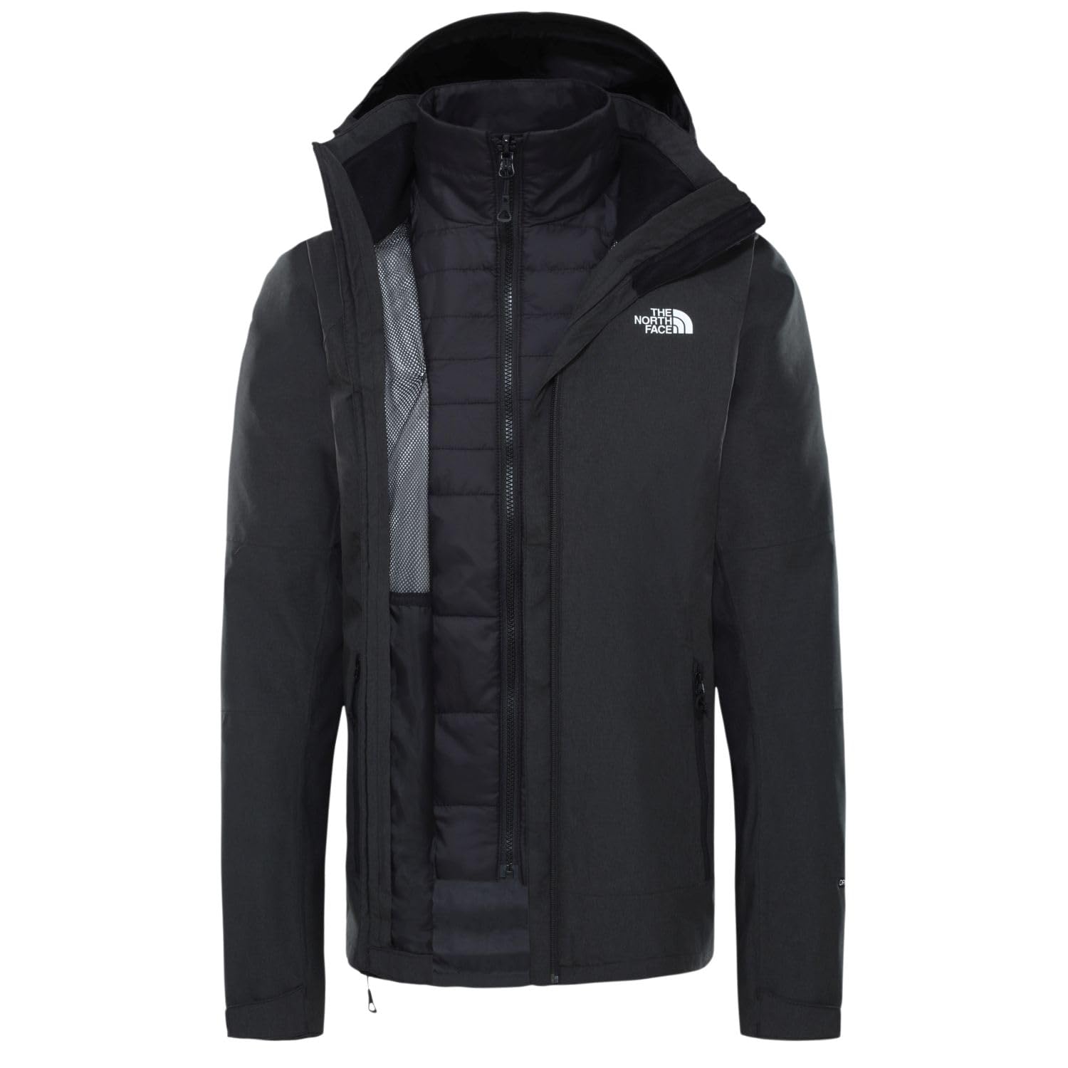 The North Face Inlux Jacket Tnf Black Heather-Tnf Black XS