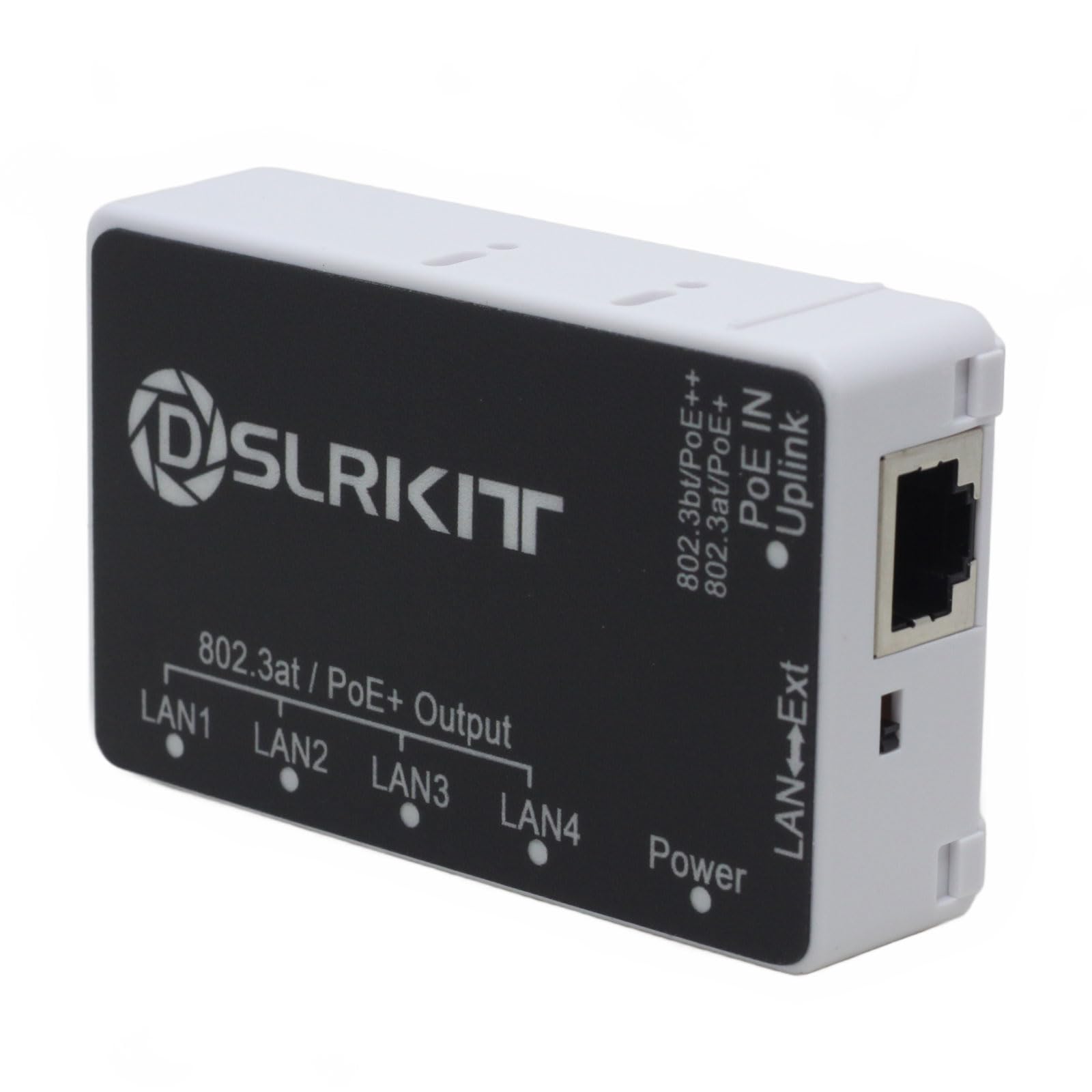 PoE++ 90 W 5-portowy (1 wejście PoE - 4 wyjścia PoE) Gigabit PoE Pass-Through Switch PoE Extender Cascade Repeater 802.3bt