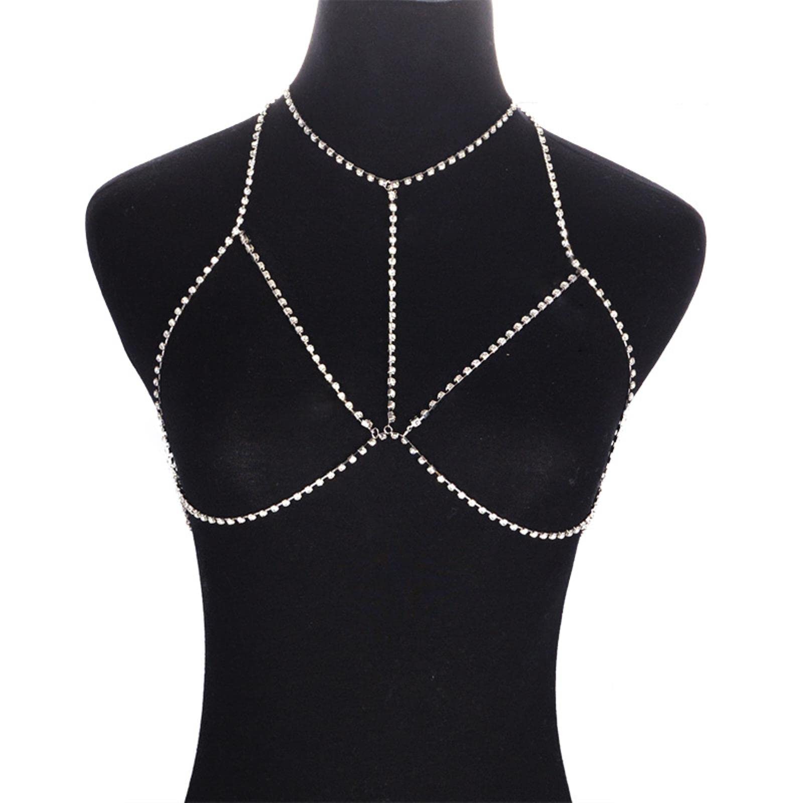 RWRAPS Sujetador de Diamantes de imitación para Mujer