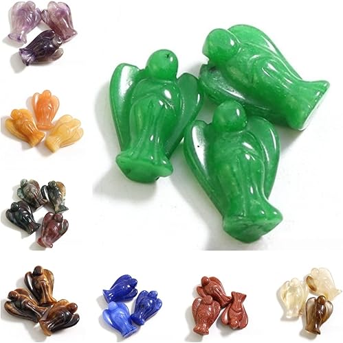 Miniatura 5 de 50 unidades de cristales a granel cristales de liquidación al por mayor y figuras de ángel curativo ángeles de bolsillo 50 unidades de 078 pulgadas