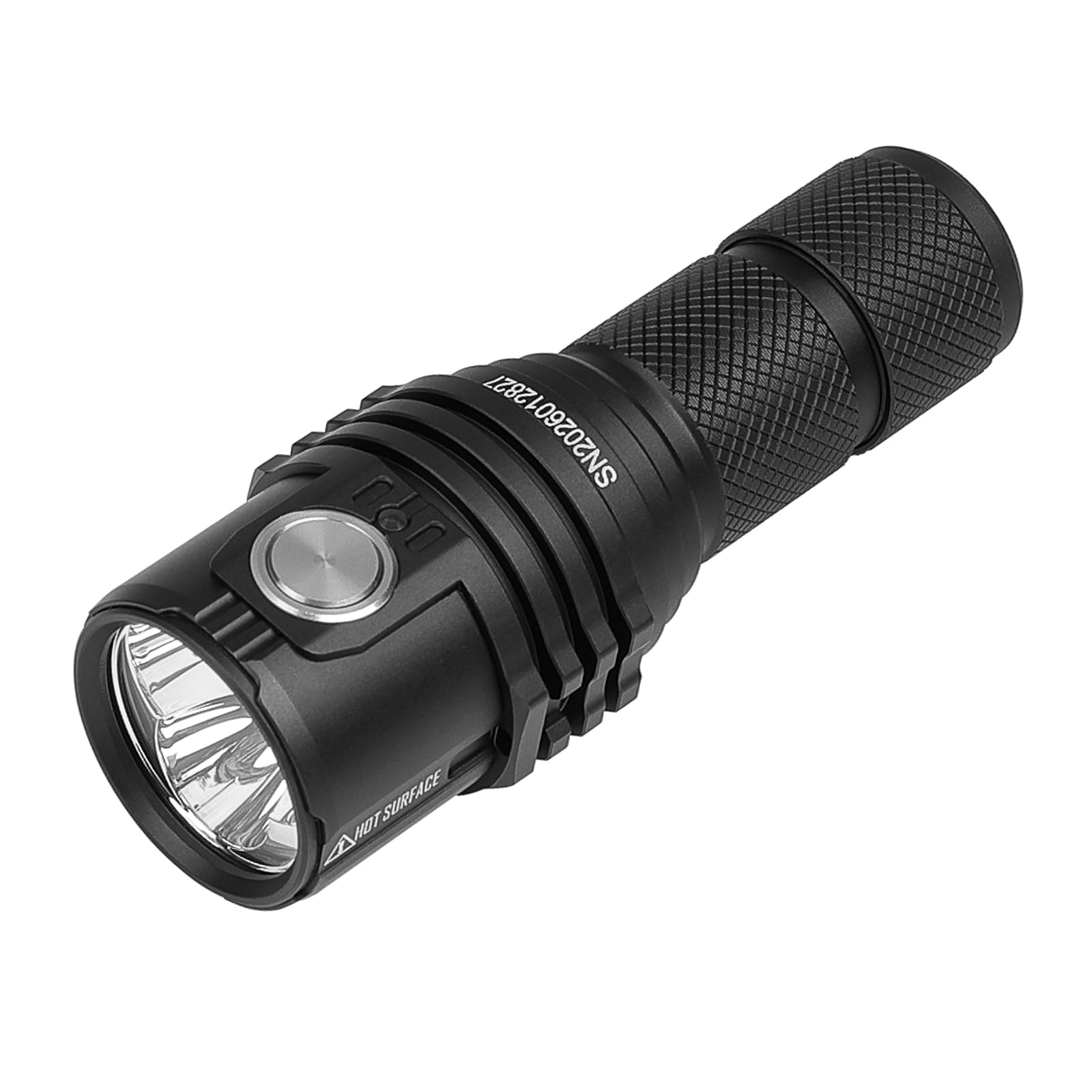 IMALENT MS03 13000 lúmenes linterna táctica antorcha EDC súper luminosa, 3 unidades CREE XHP70 2ª linterna de mano LED de alta lúmenes para camping, senderismo, seguridad y emergencia (luz cálida)