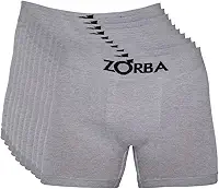 Kit com 10 Cuecas Zorba Boxer Algodão Sem Costura 781 Sortido