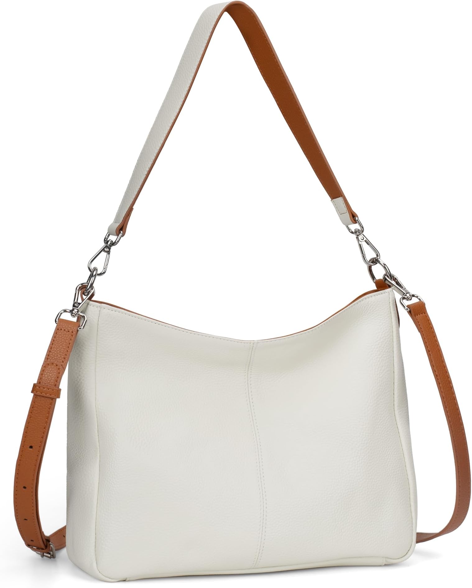 befenGenuine Leather Hobo Bags Purses for Women, Women's Shoulder bag Handbags Crossbody Bag with 2 Shoulder Straps