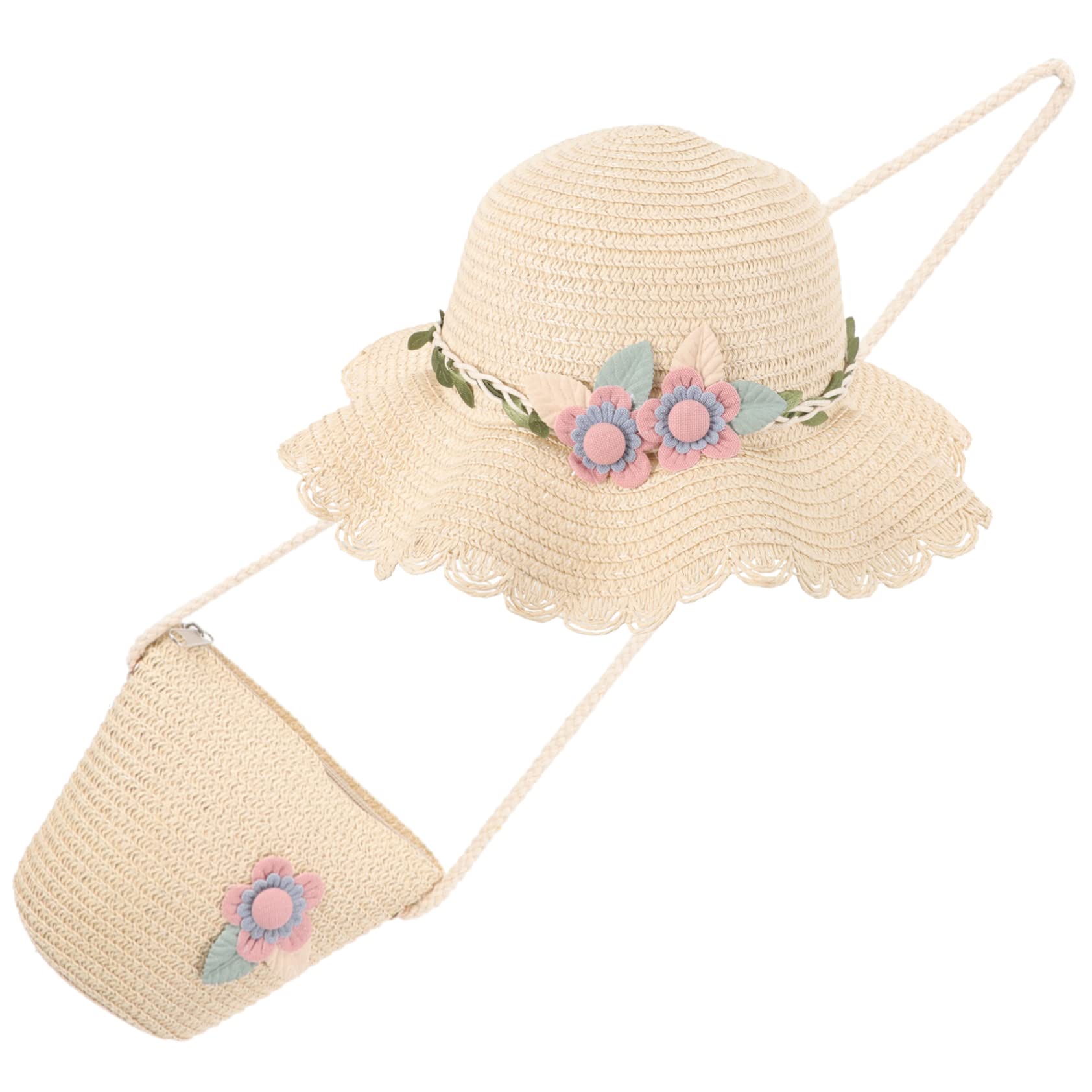 Beaupretty Sombrero de Sol para pequeño Gorra de Sol de Playa Sombreros de niña Flexible Sombreros de Verano para Sombrero para el Sol con Bolsa
