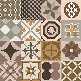 Papel de Parede Adesivo Lavável Para Cozinha Banheiro Azulejo Diversos Modelos Rolo 1m Azulejo:AJ001