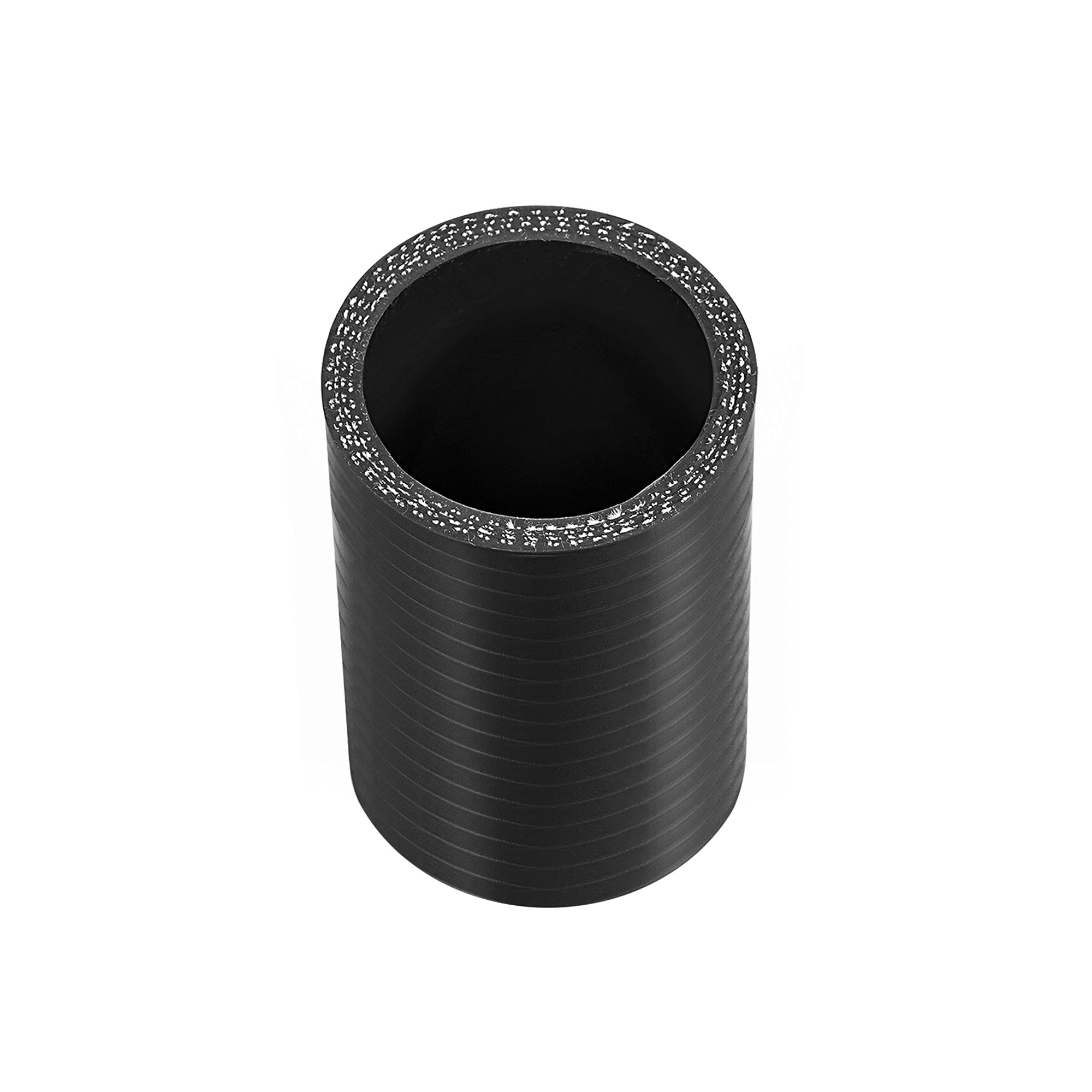 X AUTOHAUX Samochodowy prosty silikonowy sprzęgło Turbo rura 35 mm 1,38 cala śr. 76 mm czarny