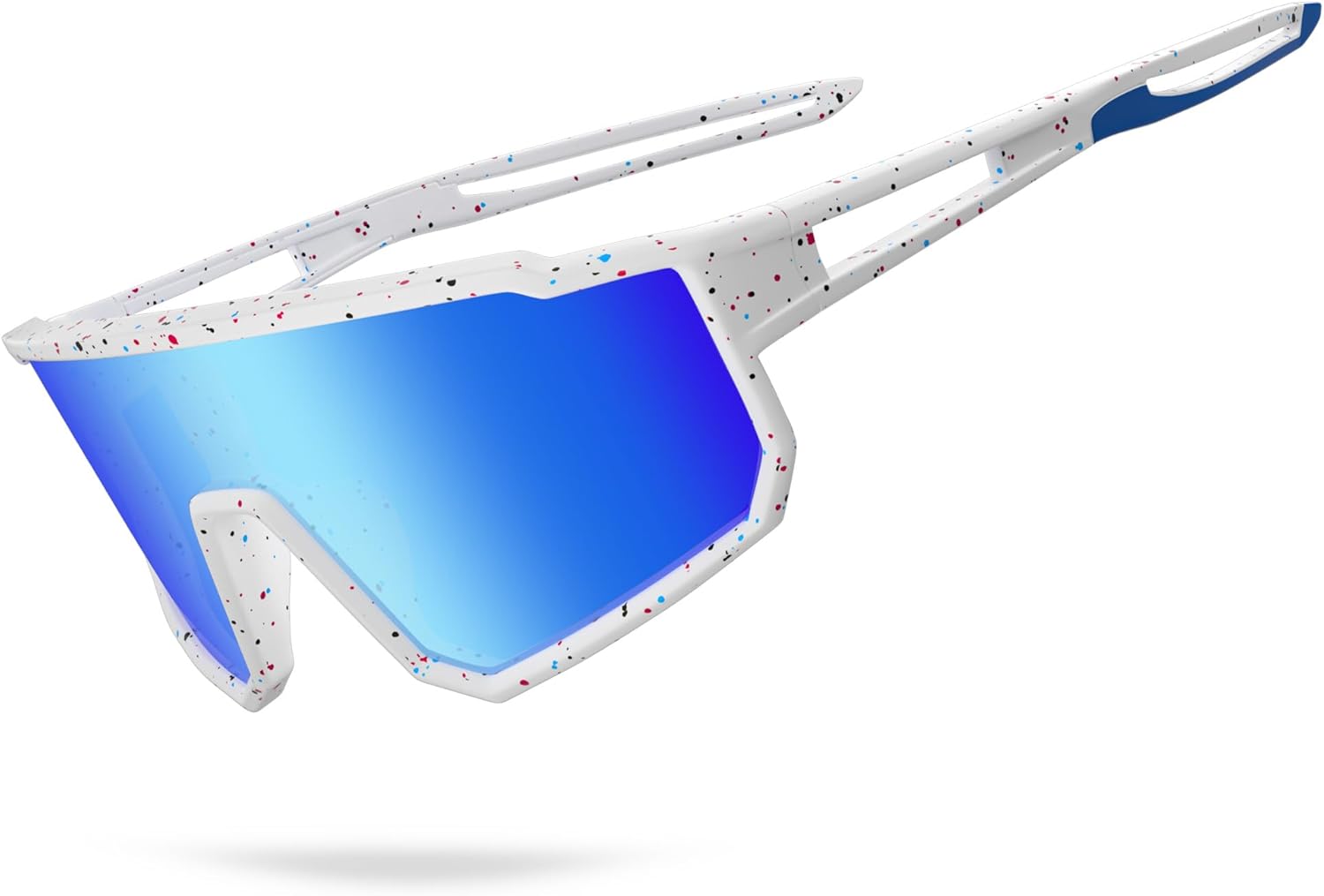 Kids Baseball Polarized Sunglasses Sports TR90 Lightweight Frame Sun Glass for Boys Girls Age 6-14 Softball Cycling