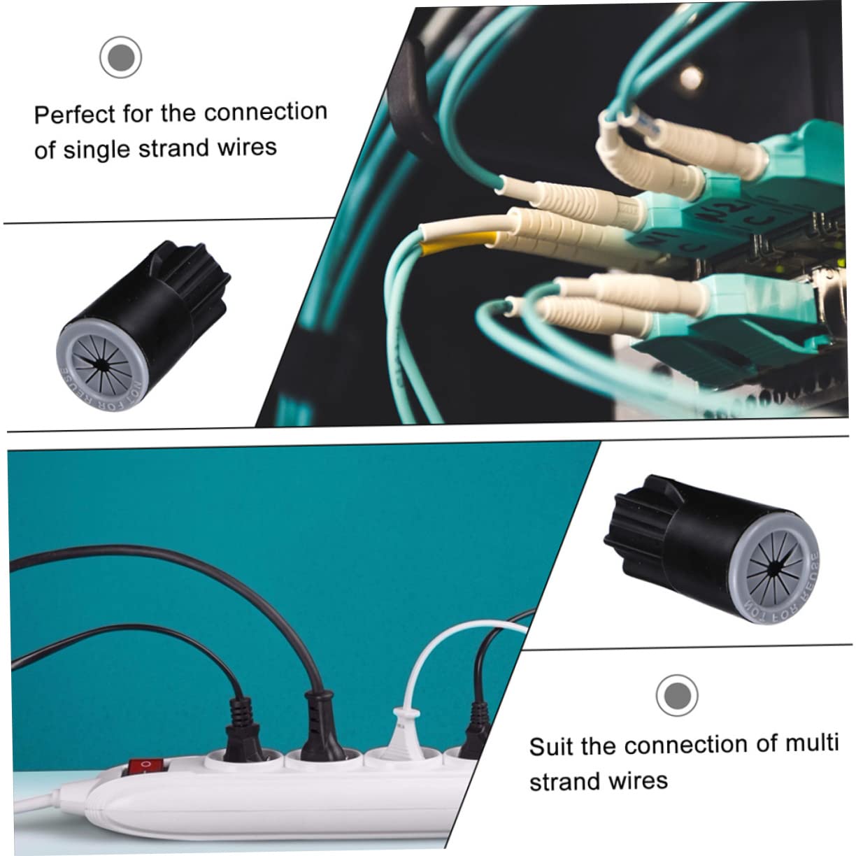 Gatuida 150 Piezas Tapa de engaste impermeable terminal de cable conector impermeable conector de cable conectores de cable a prueba de agua cable eléctrico conector eléctrico