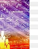 Notenheft: Notenheft,notenblatt leer,notenheft blanko,Dickes Notenbuch - 100 Seiten - hohe Qualität