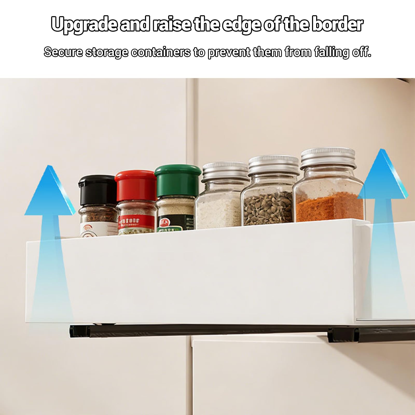 Garvee Organisateur Placard Extensible Ajustable, Panier Rangement En Acier Carbone Antirouille, Plateau Extractible Avec Rails Silencieux, Pour Placard Profond, Sous Évier, Ustensiles Et Épices