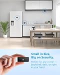 Mini Caméra de surveillance, WiFi ou sans Wi-Fi, 4K Sécurité de la caméra sans fil WiFi Caméra avec vision nocturne, multi-installation, détection de mouvement, pour la maison/pour les petits / Voyage, noir