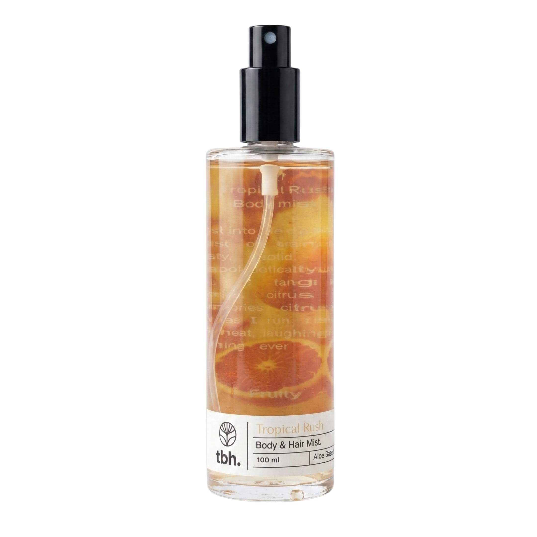 House of TBH Tropical Rush Aloe Body Mist 100ml |Long Lasting Fruity Fresh Fragrance for Men & Women | Orange Zest, Citrus & Green Musc | Everyday Wear Body Spray | Skin & Hair Friendly Premium Mist-image-48